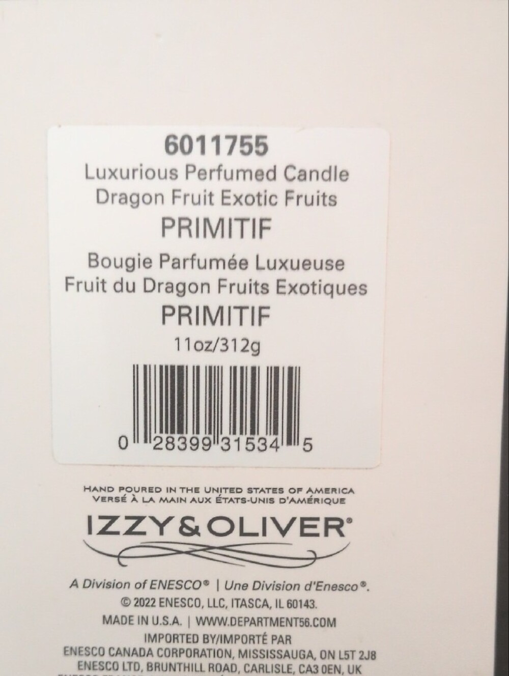 Izzy And Oliver Primitif Dragon Fruit Scented Candle - Picture 7 of 10